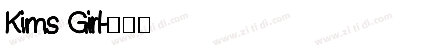 Kims Girl字体转换